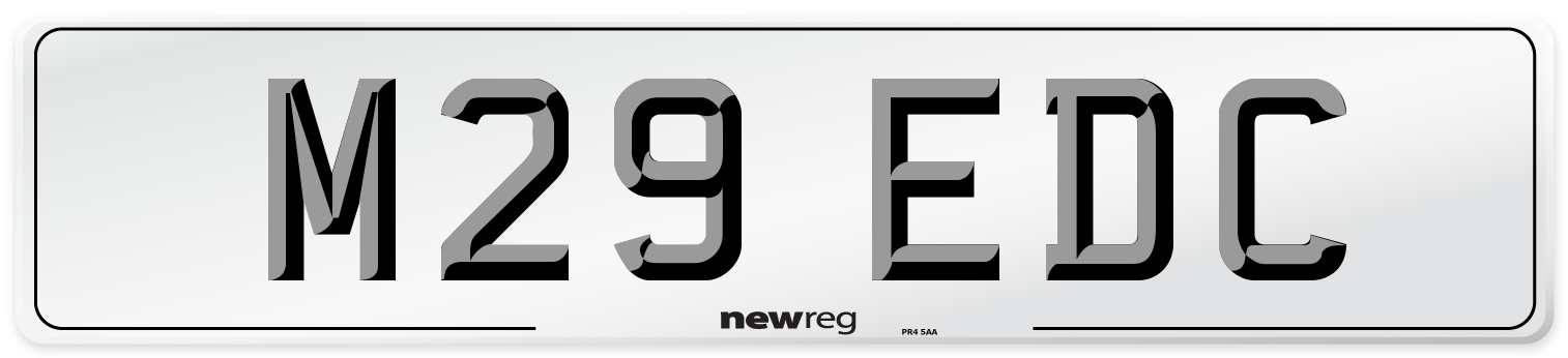 M29 EDC Number Plate from New Reg